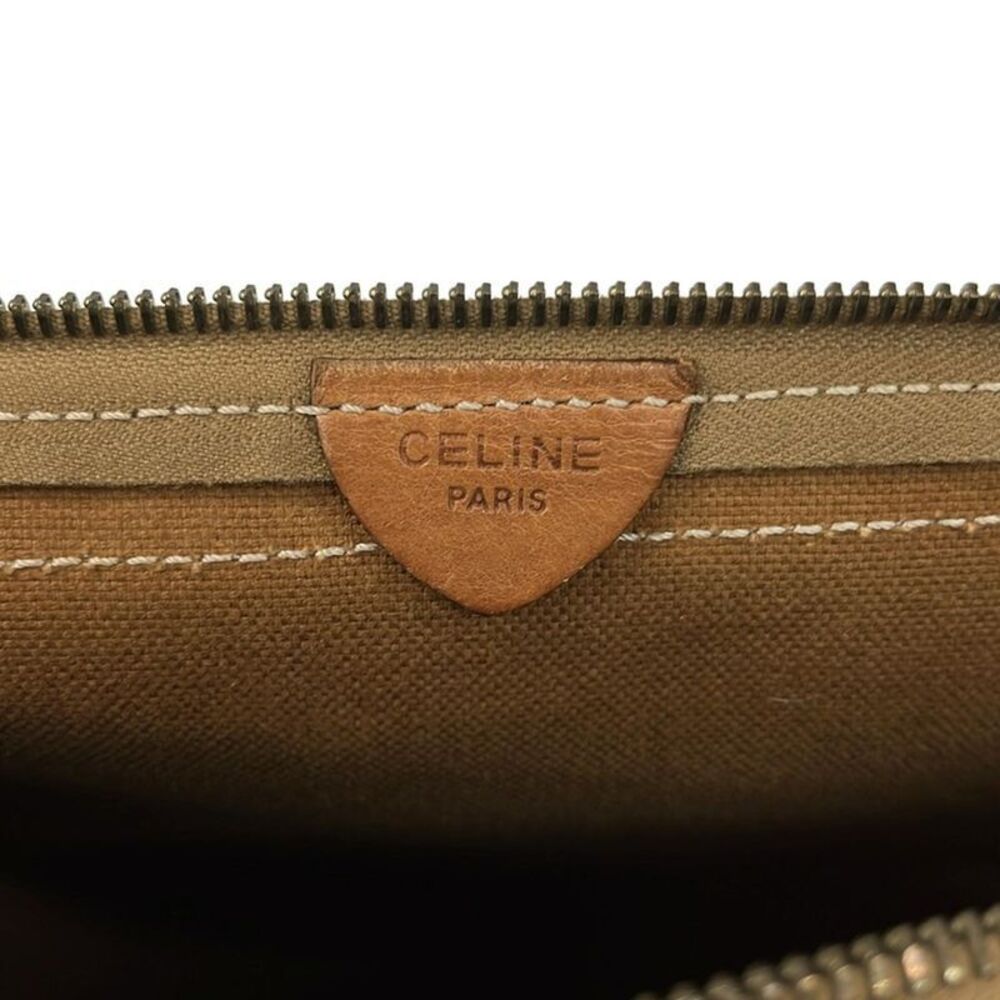 Celine Second Bag Macadam Pattern Dark Brown X Be… - image 7